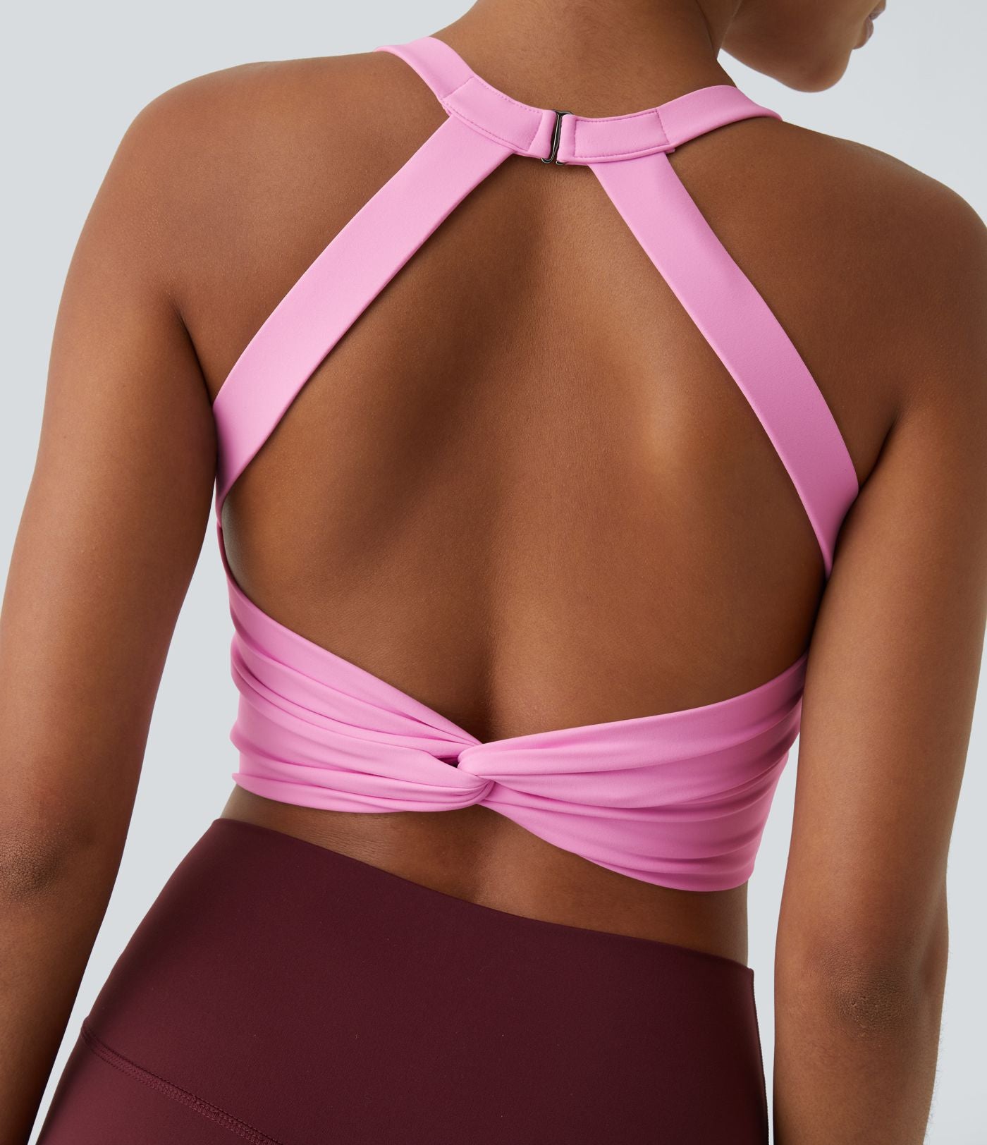 Débardeur yoga court SoftlyZero™ Plush à découpes A-C