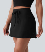 Jupe de tennis SoftlyZero™ Airy mini 2-en-1 gainante taille haute à cordon de serrage et effet frais InstantCool avec poches