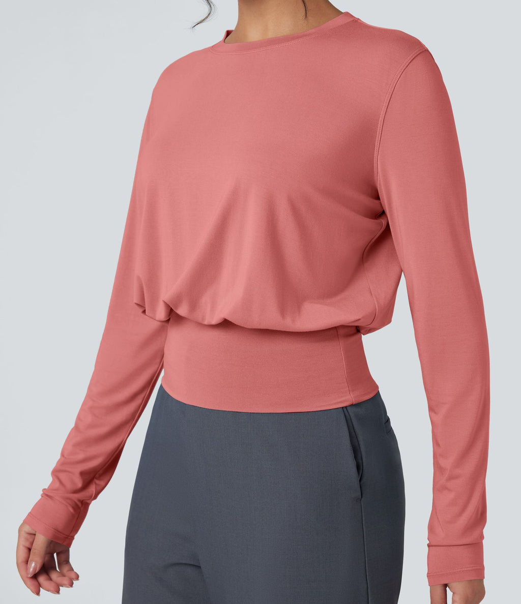 T-shirt de travail col rond manches longues