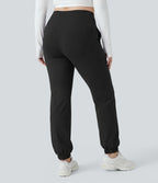 Jogging de danse grande taille SoftlyZero™ taille haute gainant coupe ballon avec poches et protection solaire UPF50+