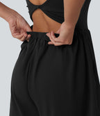 Combinaison de yoga SoftlyZero™ Airy 2-en-1 effet frais InstantCool à doubles bretelles avec brassière intégrée et poches, accès facile Easy Peasy
