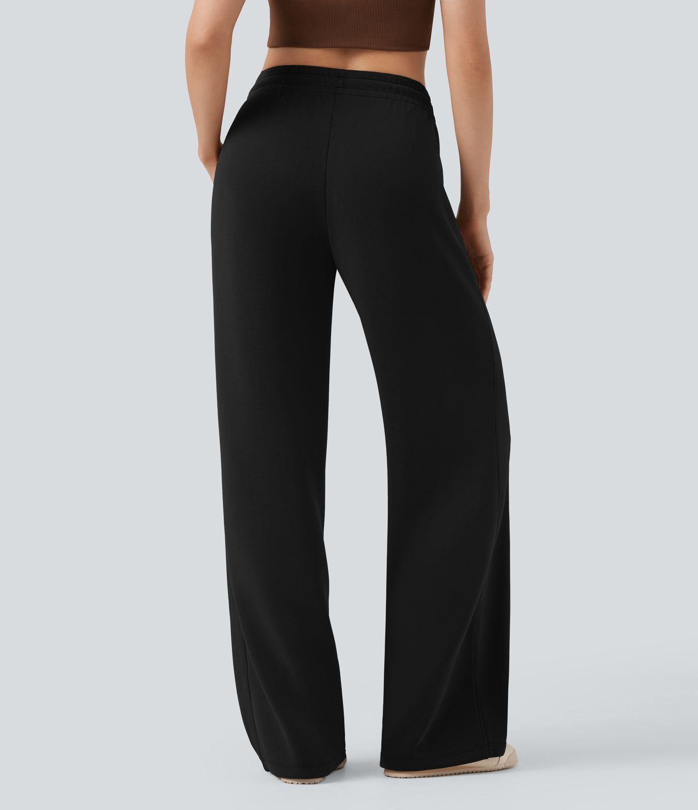 Pantalon décontracté SpacerTek™ droit, taille mi-haute avec cordon de serrage et poches