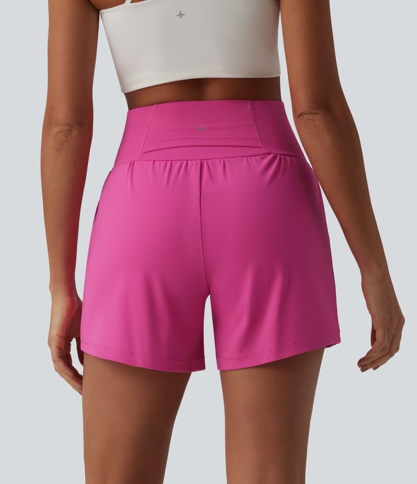Short de yoga SoftlyZero™ Airy 2-en-1 gainant taille très haute à effet frais InstantCool avec poches, 12,5 cm