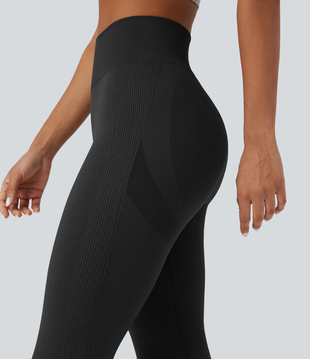 Legging yoga taille haute push-up froncé sans couture OneForm Seamless Flow