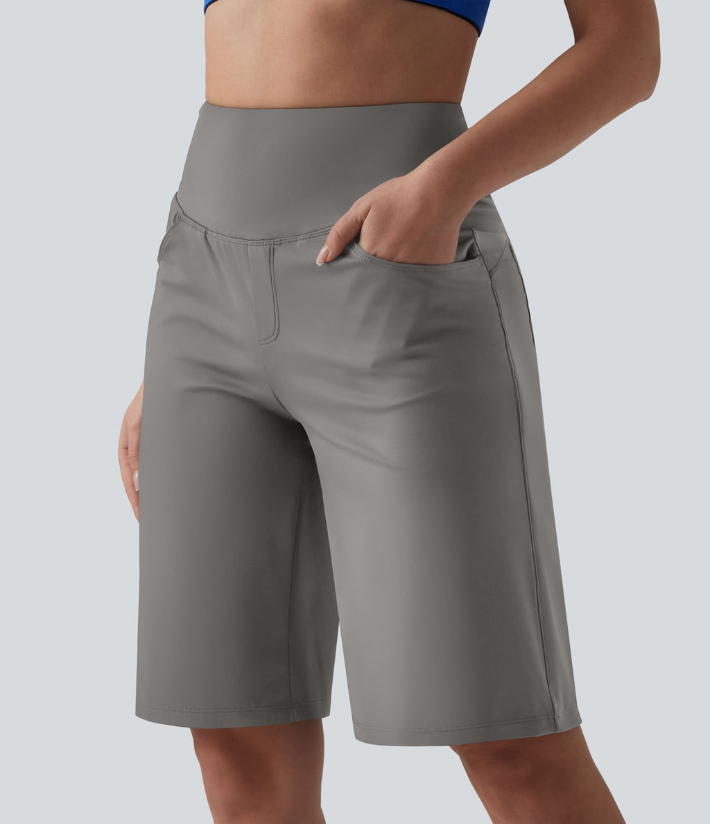 Short de yoga SoftlyZero™ Airy ample gainant taille haute effet frais InstantCool avec poches