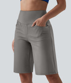 Short de yoga SoftlyZero™ Airy ample gainant taille haute effet frais InstantCool avec poches