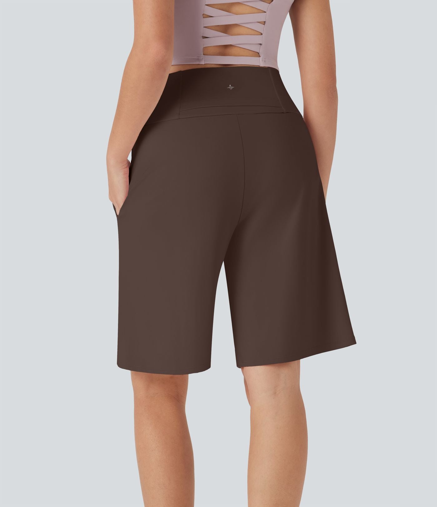 Bermuda SoftlyZero™ Airy de yoga taille haute avec poches multiples et effet frais InstantCool