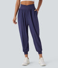 Pantalon de yoga croisé taille haute à séchage rapide Breezeful™ avec poches latérales