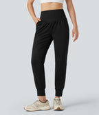 Pantalon tailleur à coupe bootcut gainant taille haute avec poches Halara Flex™