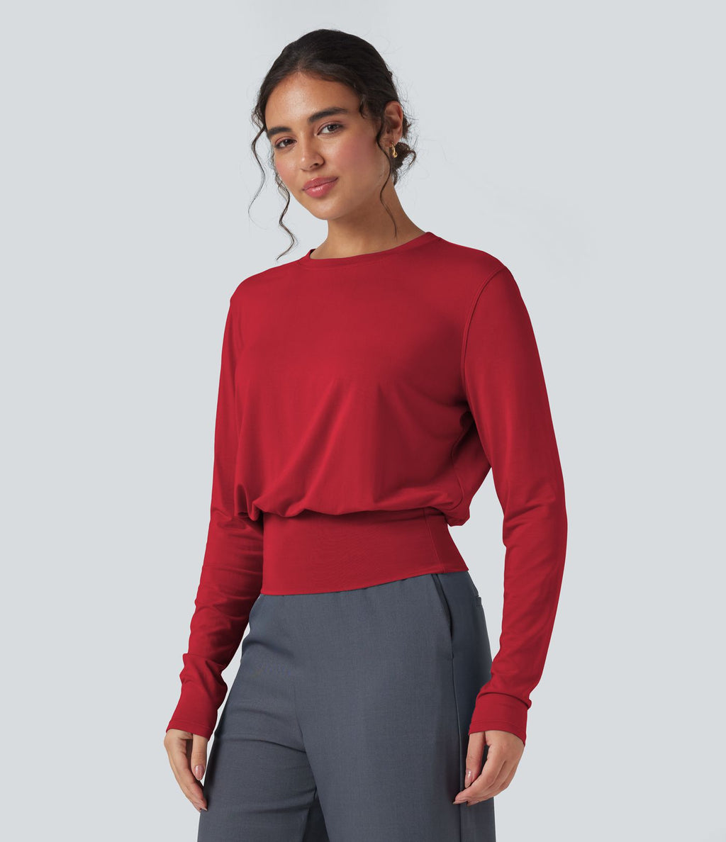T-shirt de travail col rond manches longues