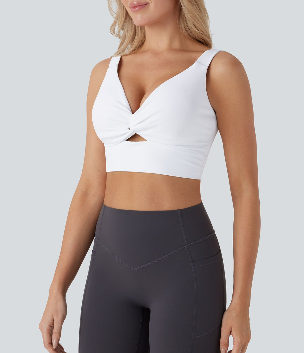 Brassière yoga SoftlyZero™ Airy maintien léger découpes effet frais InstantCool, bonnets E-G