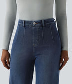 Jean large décontracté Halara Flex™ Curvy taille haute gainant avec poches