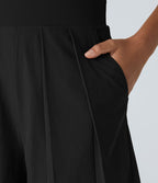 Breezeful™ Combishort Dos Nu Poche Zippée Invisible Sur le Côté Jambe Large Séchage Rapide