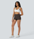 Short cycliste 6 cm de course gainant taille haute avec fronces et séchage rapide SoftlyZero™