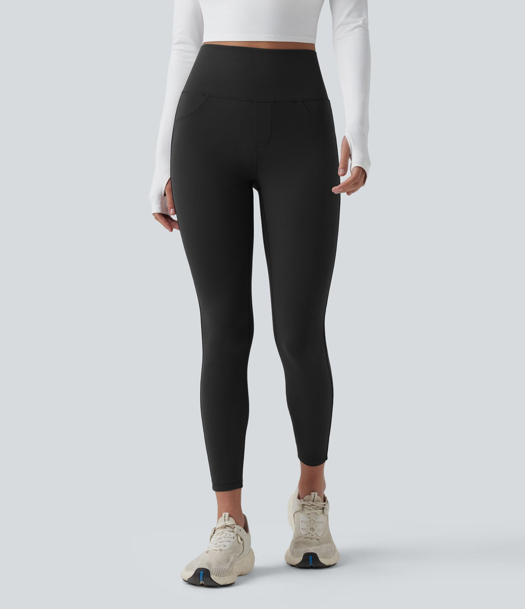 Legging 7/8 d'entraînement taille haute gainant Halara UltraSculpt™ avec poches