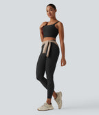 Legging de yoga 7/8 Halara UltraSculpt™ taille haute avec couture string et poche arrière