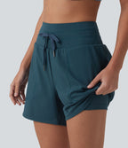 Short de running SoftlyZero™ Airy 2-en-1 taille haute effet frais InstantCool avec cordon de serrage et poches