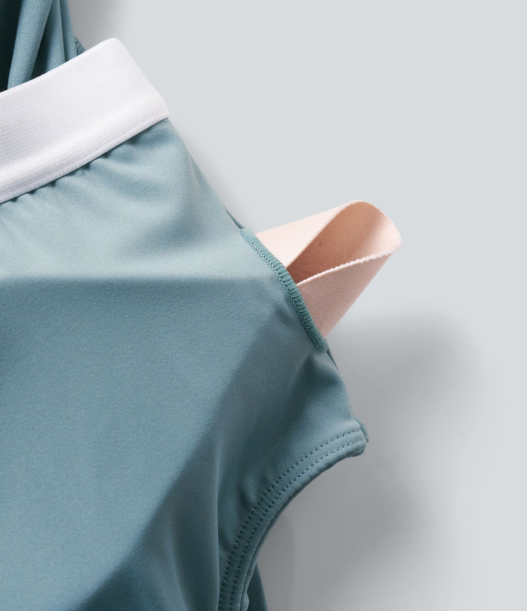 Robe décontractée mini Breezeful™ dos nageur fluide asymétrique séchage rapide avec poche E-G