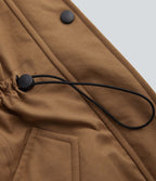 Parka sherpa polaire à capuche avec cordon de serrage et poches