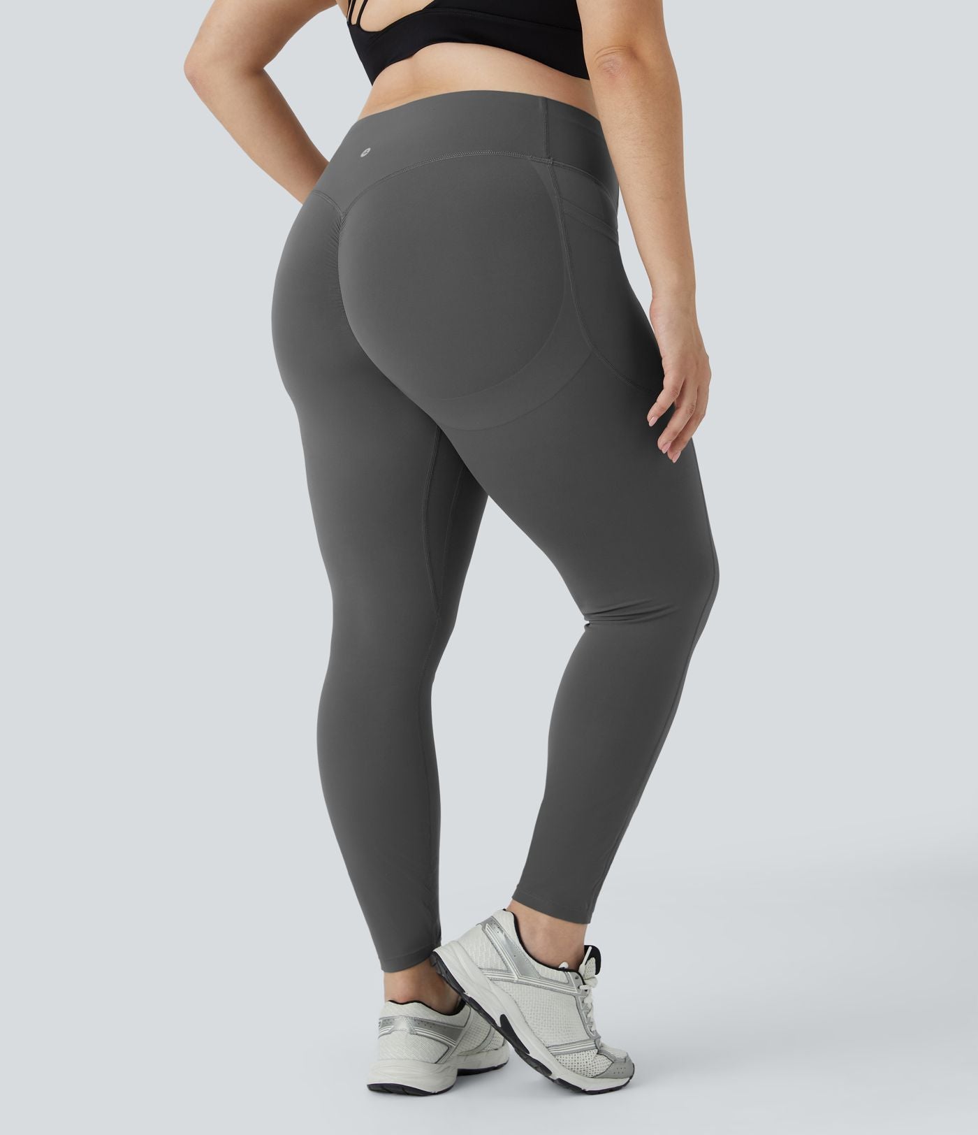 Legging d'entraînement gainant galbant taille haute grande taille avec effet scrunch et poches Halara UltraSculpt™