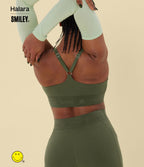 Brassière de sport training Halara X Smiley® SpeedWave™ maintien moyen à séchage rapide – Bonnets A à D