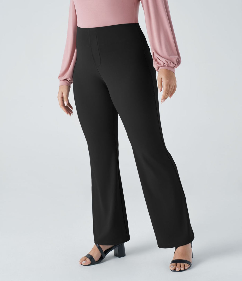 Pantalon tailleur taille haute grande taille Halara Flex™ avec poches