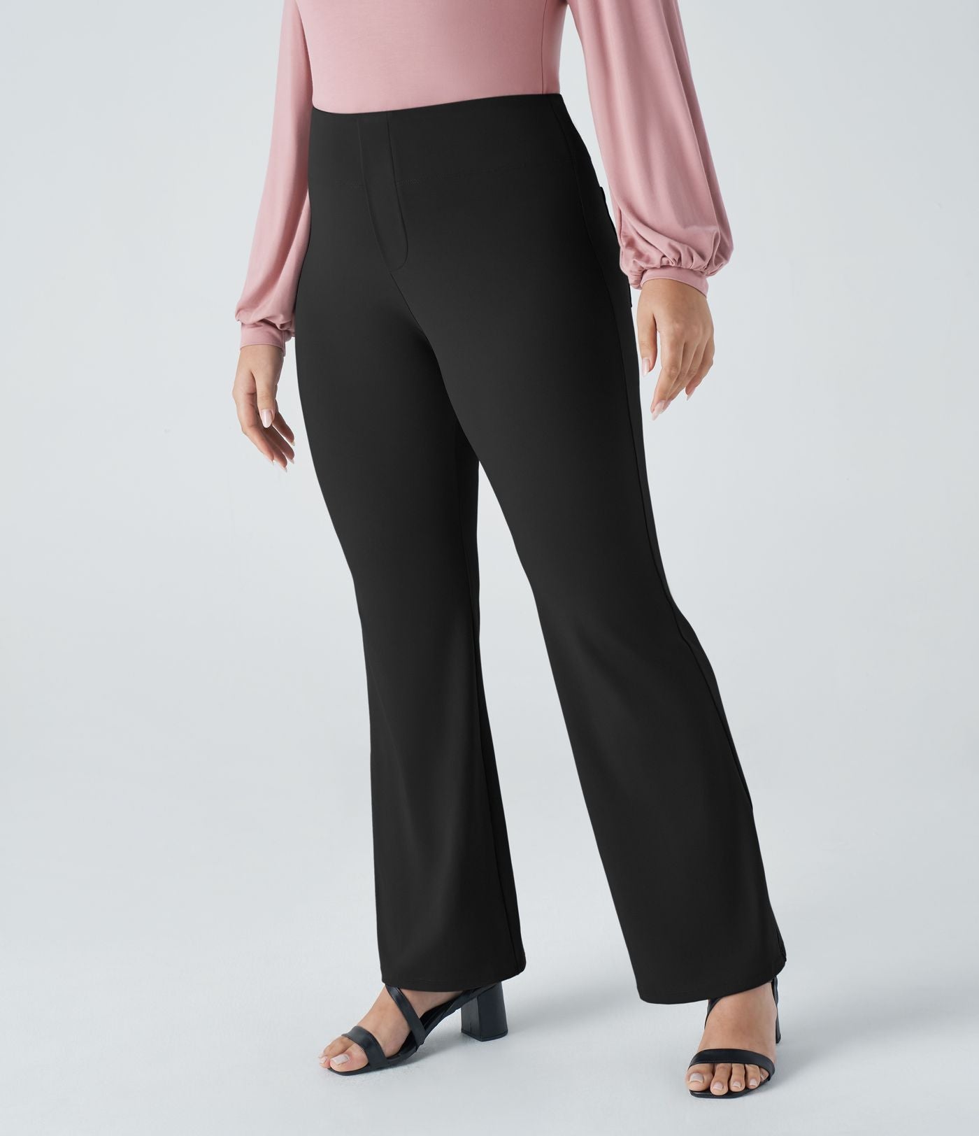 Pantalon tailleur taille haute grande taille Halara Flex™ avec poches
