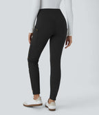 Pantalon taille haute ajusté longueur cheville avec poches décoratives DayStretch