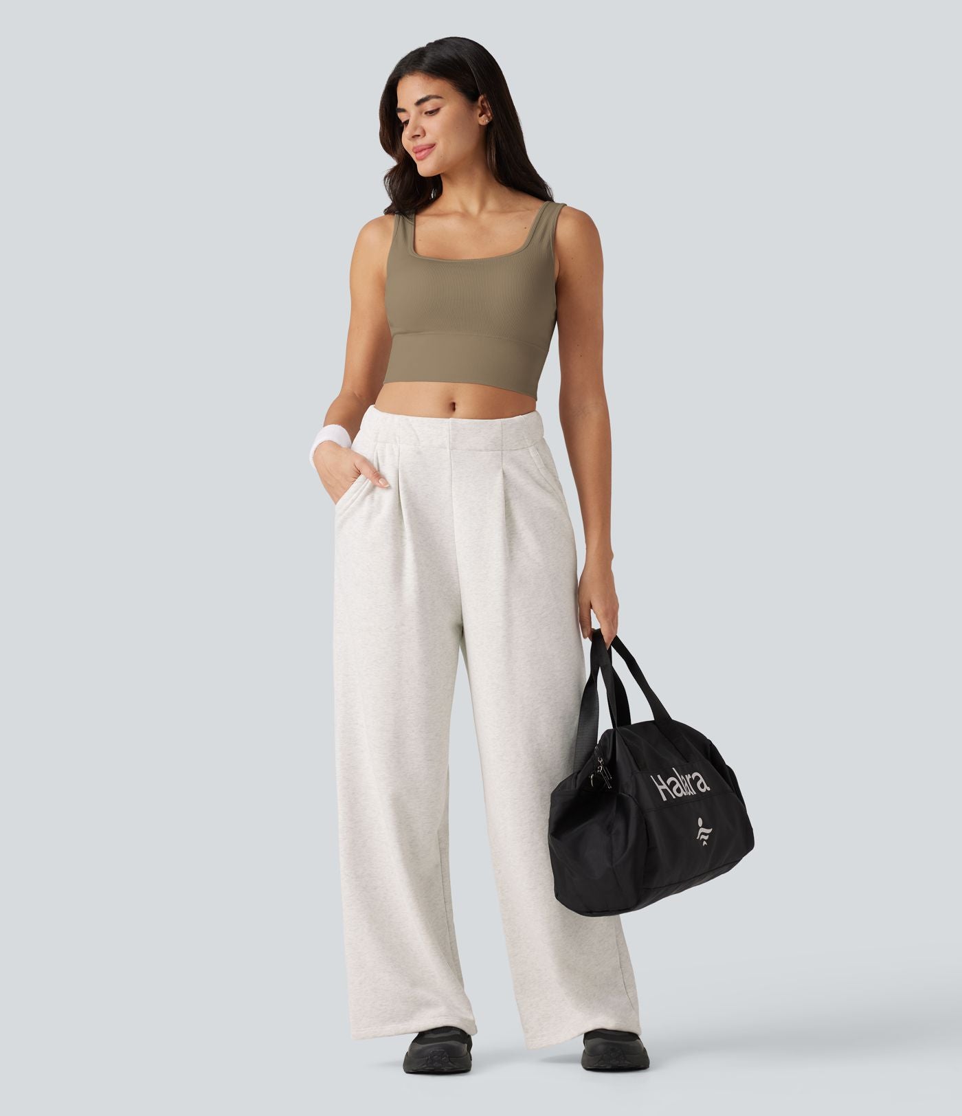 OneForm Débardeur casual sans couture col rond échancré dos en U avec soutien-gorge intégré