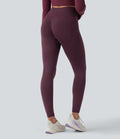 OneForm Seamless Flow Legging 7/8 yoga froncé taille haute croisée