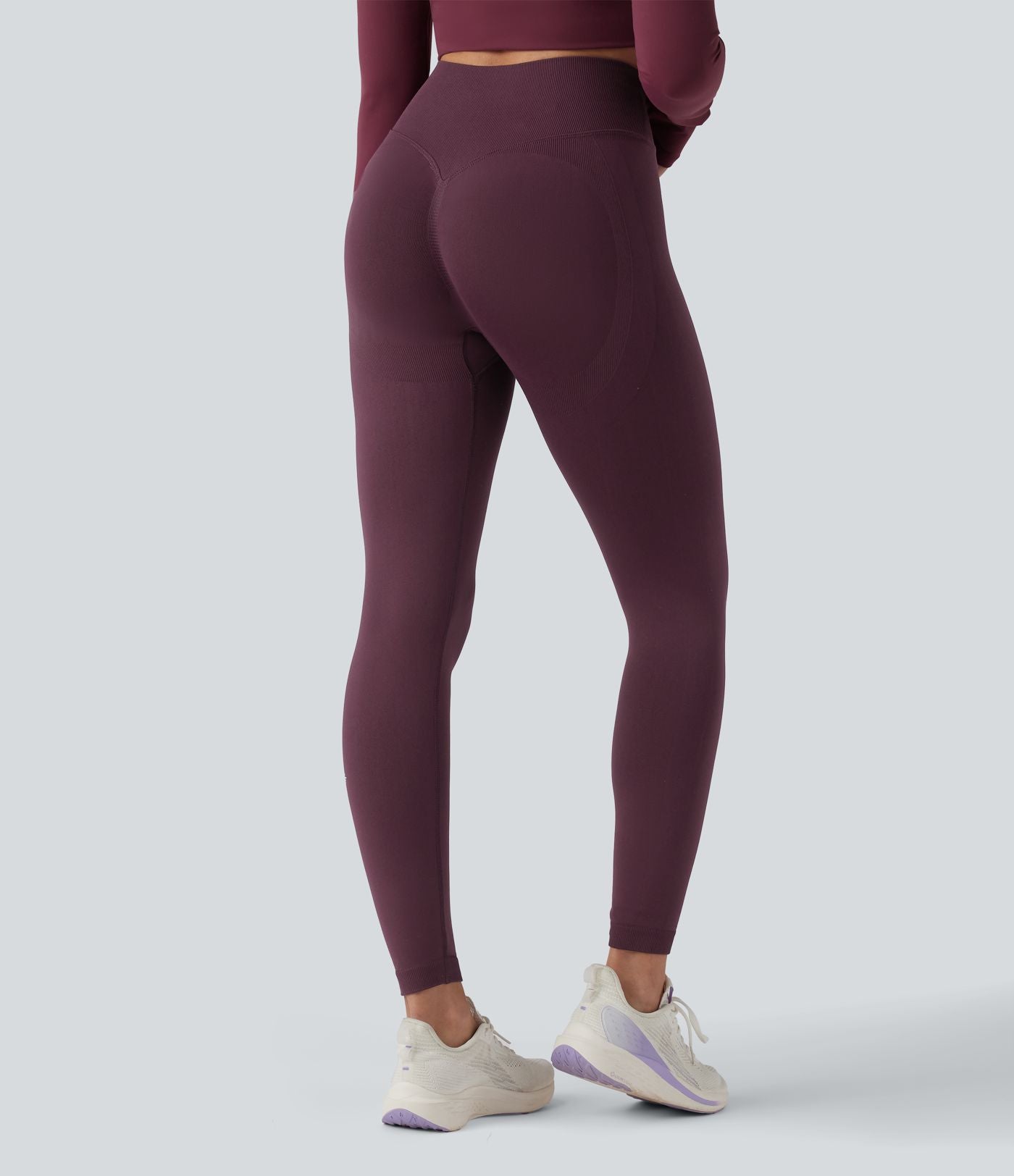 OneForm Seamless Flow Legging 7/8 yoga froncé taille haute croisée