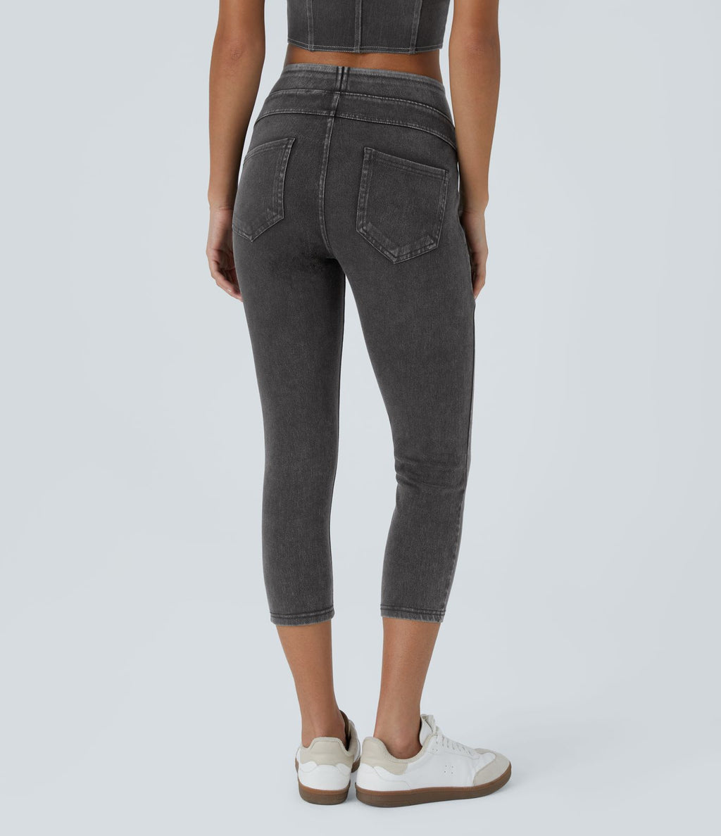 Halara Flex™ Jegging Capri Taille Haute Extensible Poche Latérale Arrière