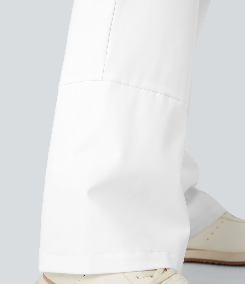 Pantalon randonnée chauffant bootcut taille haute avec poches