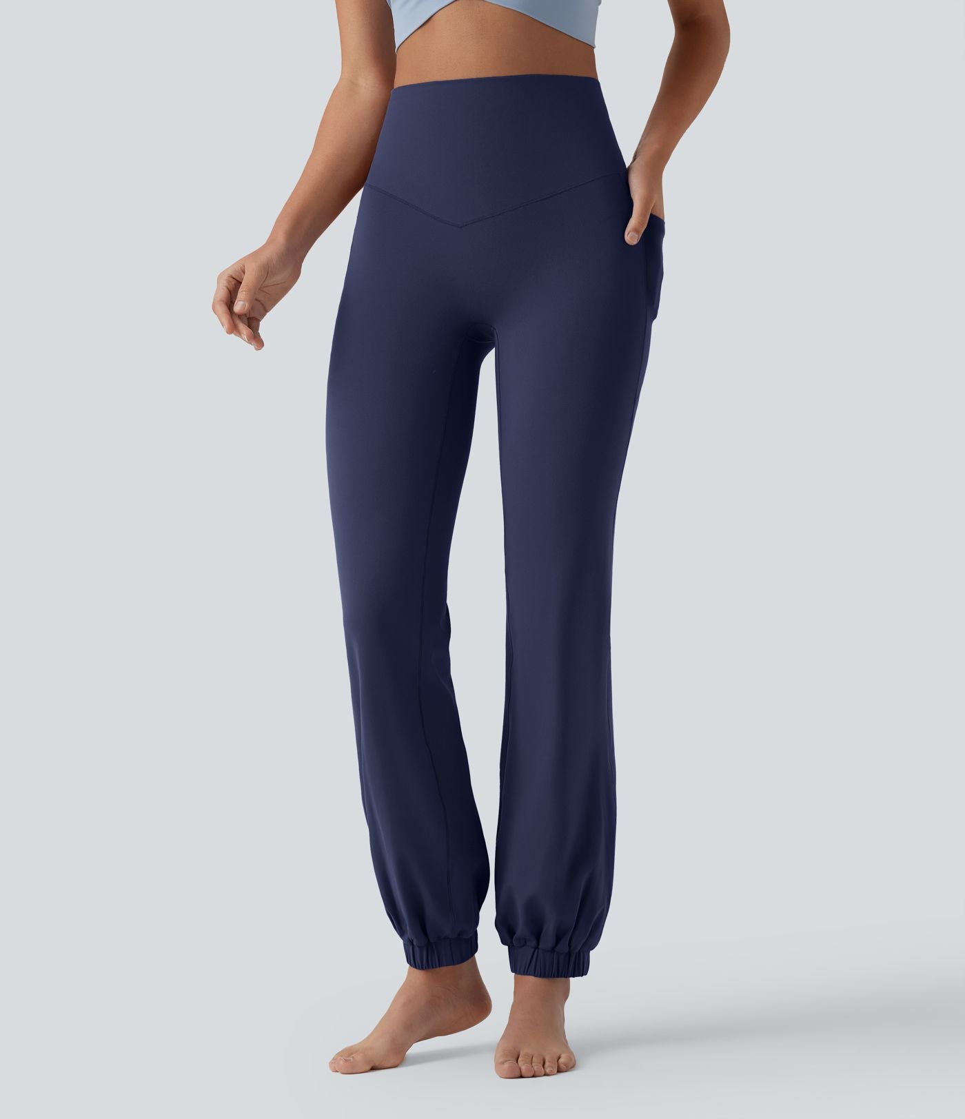 Jogging ballon danse SoftlyZero™ taille haute gainant avec poches