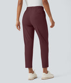 Pantalon golf fuselé taille haute cordon poches séchage rapide - Poche tee de golf