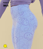 Legging de training bootcut Halara X Smiley® Halara UltraSculpt™ taille haute push-up froncé ventre plat avec poches