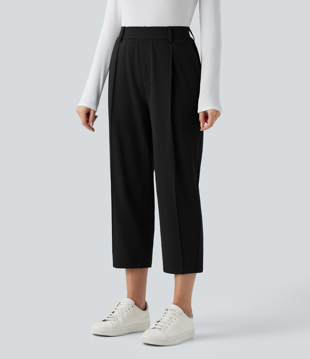 Pantalon tailleur court fuselé taille haute Halara Flex™ DayStretch avec poches