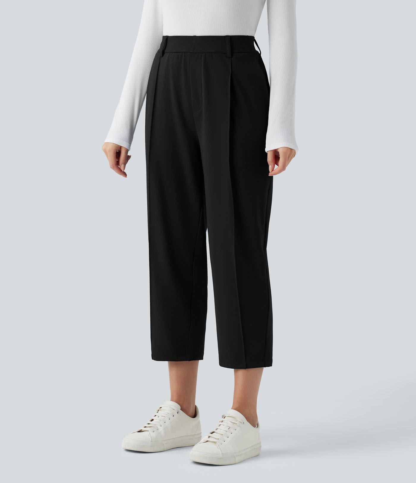 Pantalon tailleur court fuselé taille haute Halara Flex™ DayStretch avec poches
