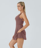 Robe de sport dos nu torsadée A-C