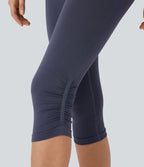 Legging yoga pedal pusher taille haute froncé sans couture OneForm Seamless Flow