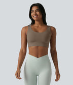 Brassière de sport Halara UltraSculpt™ maintien moyen dos nu avec boucle ajustable et brassière intégrée