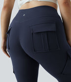 Legging yoga grande taille ajusté cargo 7/8 taille haute DayStretch avec poches