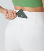 Bermuda SoftlyZero™ Airy de yoga taille haute avec poches multiples et effet frais InstantCool