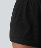 SoftlyZero™ Short de sport 2 en 1 taille haute en dentelle 7,5 cm avec poches