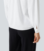 Chemise de travail manches longues col V