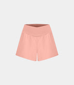 Breezeful™ Shorts 10cm Yoga Séchage Rapide 2 en 1 Taille Haute Poches Latérales Croisées