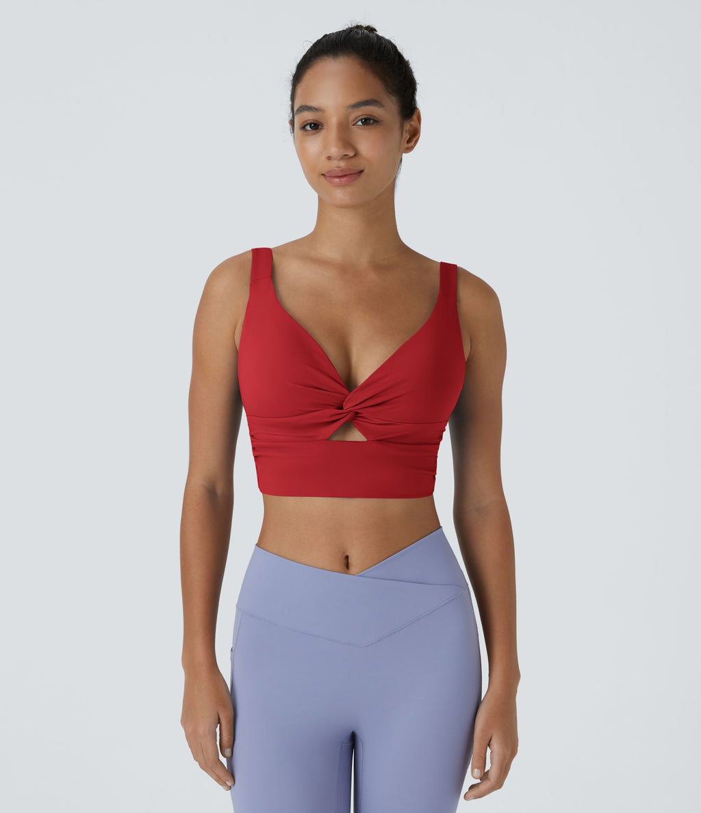 Brassière yoga SoftlyZero™ Airy maintien léger découpes effet frais InstantCool, bonnets A-D, protection solaire UPF50+