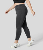 Legging de travail taille haute en denim Halara Flex™ avec poches, 7/8, grande taille