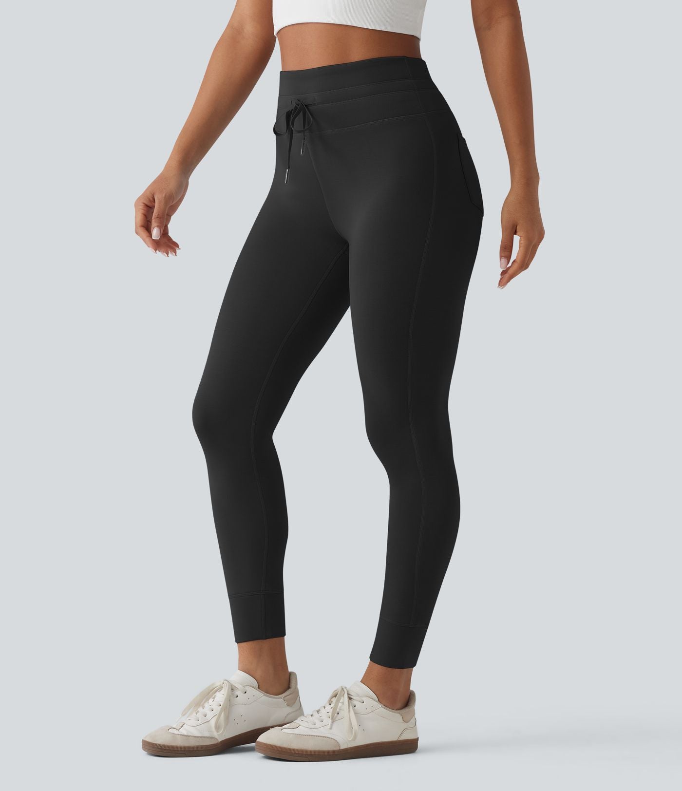 Pantalon casual skinny SpacerTek™ taille haute avec cordon de serrage et poches