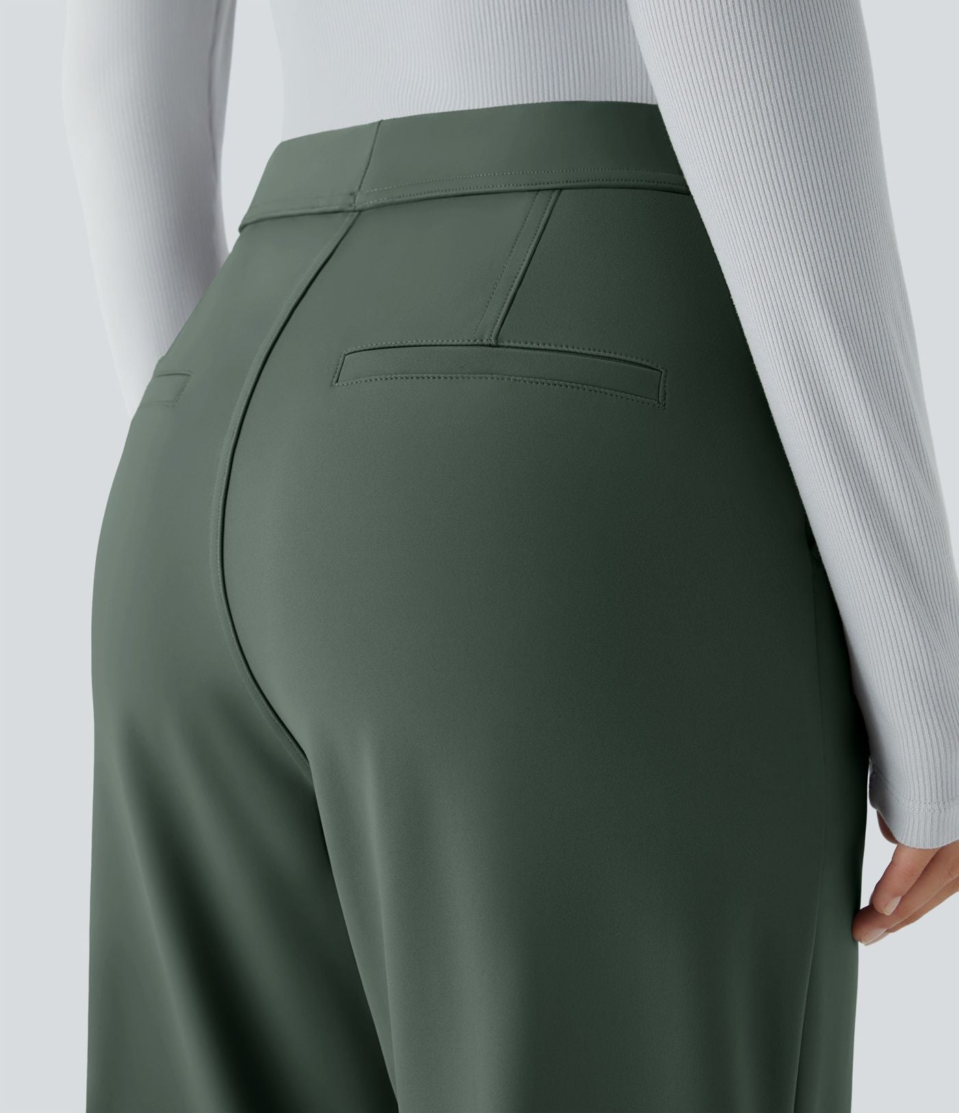 Pantalon tailleur évasé taille haute Halara Flex™ DayStretch avec poches